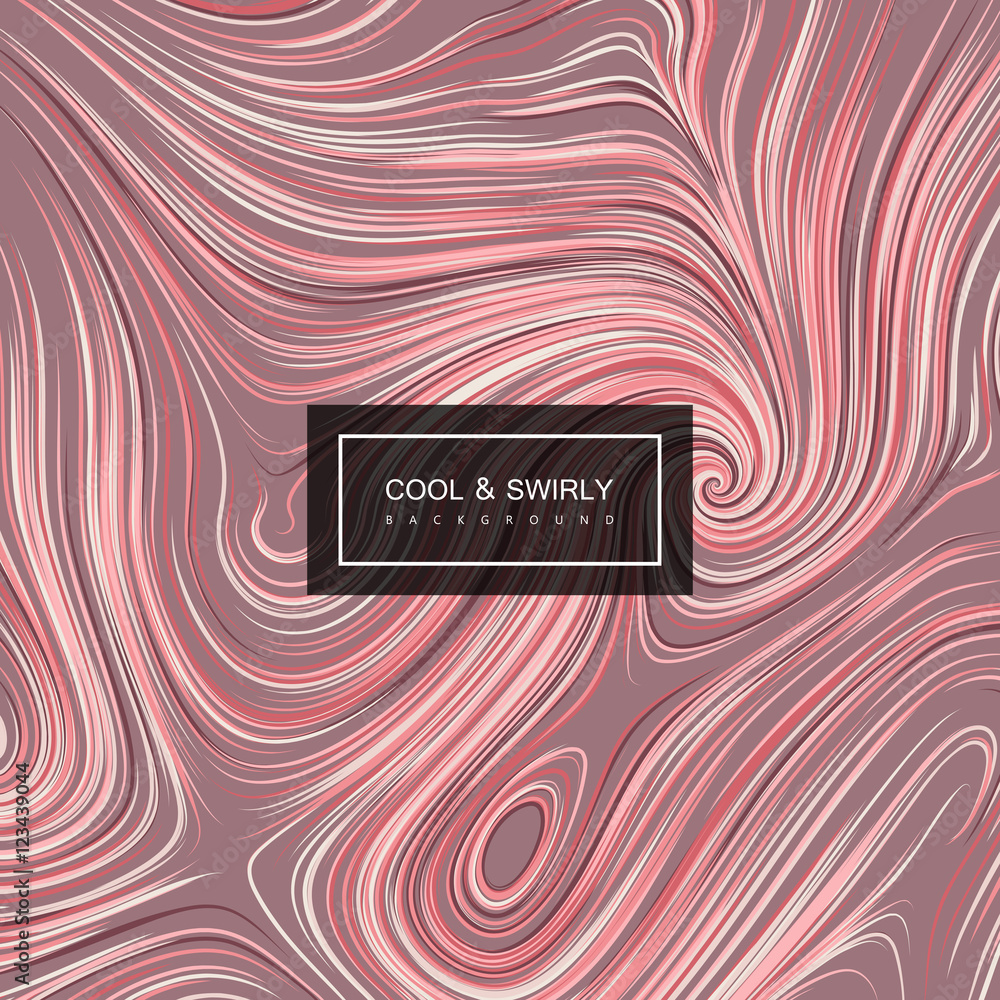 Aufkleber abstract artistic curl background with swirled stripes.