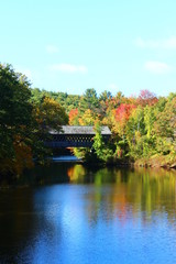 Obraz premium Henniker Covered Bridge in Henniker, New Hampshire