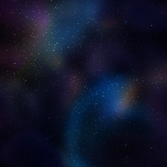 Fototapeta na wymiar Galaxy illustration, space background with stars, nebula, cosmos clouds