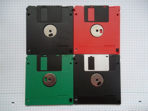 4 floppy disks