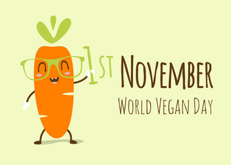 vector world vegan day illustration