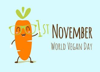 vector world vegan day illustration