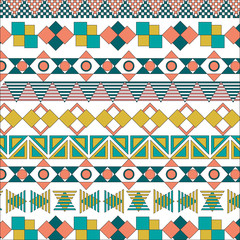 Bright ethnic pattern. Tribal texture. Vintage ethnic backdrop. Boho stripes.