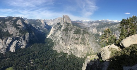 glacier point,  half dome, yosemite national park

