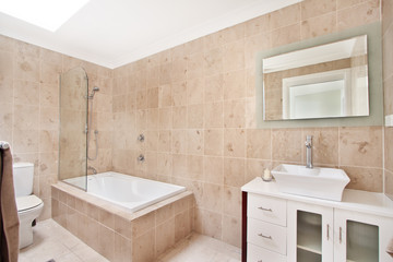 Bathroom of the luxurious house
