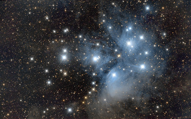 Famous Pleiades in Taurus contellation © pav1007