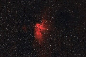 Wizard nebula in Cepheus constellation