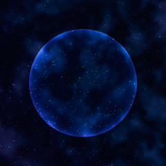 Abstract colorful space background with star