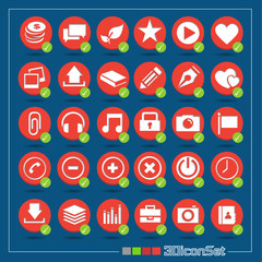 30 icons vector set for web and Application Design