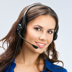 Support phone operator in headset