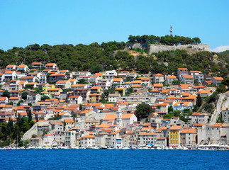 The architecture of Sibenik, Croatia.