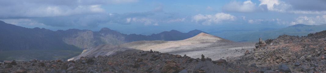 Panorama of mountains and rocks