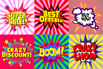 collection of speech bubbles a style  comic books in the strip