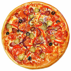 Delicious italian pizza isolated