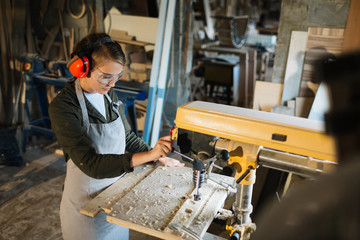Driling in workshop