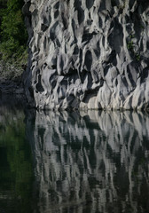 Fototapeta na wymiar 川の貌（かお）Face on a river