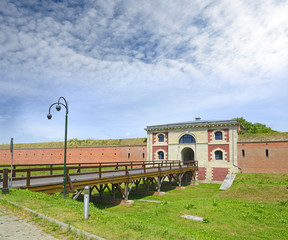 The Szczebrzeska Gate in Zamosc. Zamosc Historical city centre was added to UNESCO World Heritage...