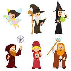 Group fabulous magicians, fairies, necromancers, witches.