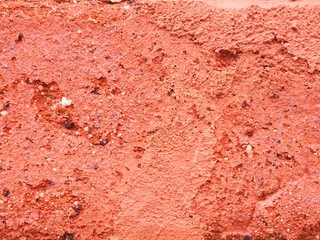 Powierzchnia czerwonej cegły w zbliżeniu © Vividness