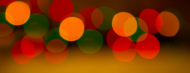 Colorful Christmas Bokeh background.