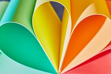 some color paper sheets abstraction