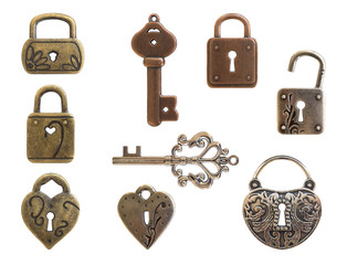 Vintage metal elements