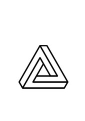 Surreales Dreieck 3D