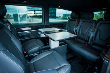 Interior of a modern car