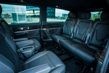 Interior of a modern car