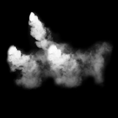 smoke abstract. movement of smoke ink. Abstract design of powder ink cloud.