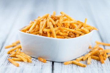 Portion of potato sticks