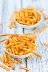 Portion of potato sticks