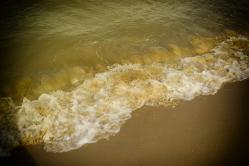 abstract sand  foam wave sea retrto filter
