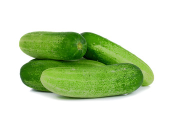 cucumbers isolated on white background