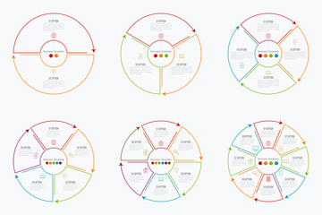 Naklejka premium Set with infographics
