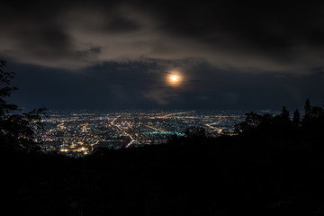 Moon over Chiang Mai