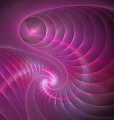 Abstract fractal elegant pink waves background and copy space