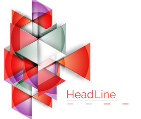 Vector 3d geometric abstract background