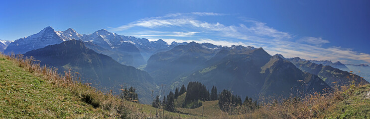 panorama, schynige platte, alpen, schweiz 