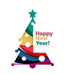 Christmas geometric banner, 2017 New Year