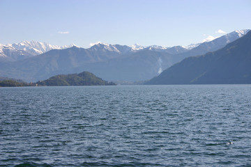 Monte Legnone and Lake Como from Argegno