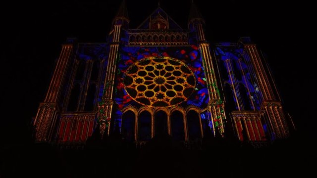 Chartres by night