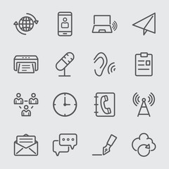 Communication line icon