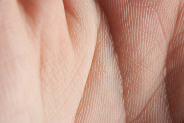 skin texture on hand palm