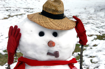 Distressed Snowman