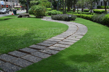 small green pathway