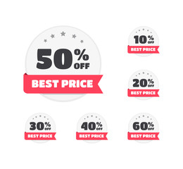Best Price % Off Labels