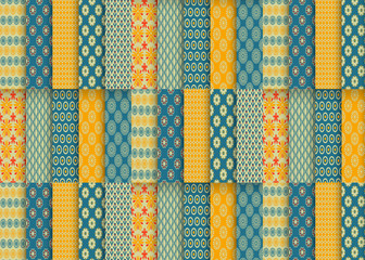blue and yellow patterned texture 