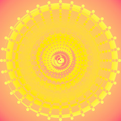 Abstract geometric pattern from concentric circles. Infinity symbol