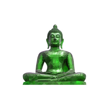 Buddha statue polygon